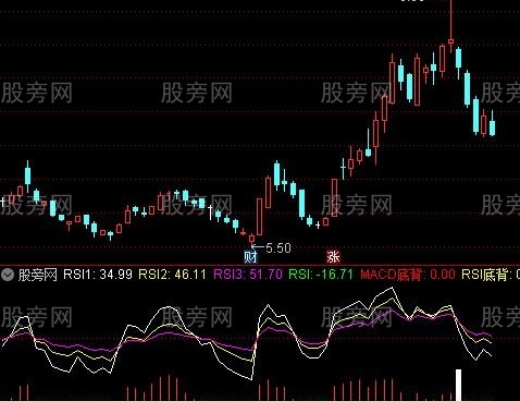 通达信RSI顶底背离指标公式