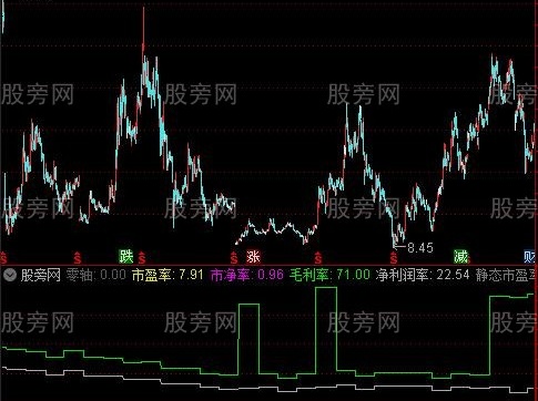通达信动态市盈市净指标公式